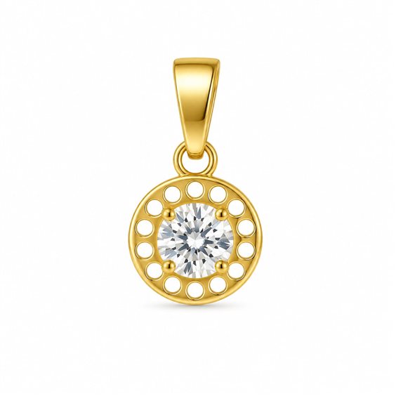 Charm Idee Preziose dal 1987 Woman in Yellow Gold Zircone IP.CHK18G/230 - IP.CHK18G/230